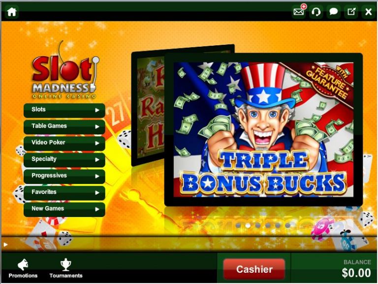 slot madness casino free spins