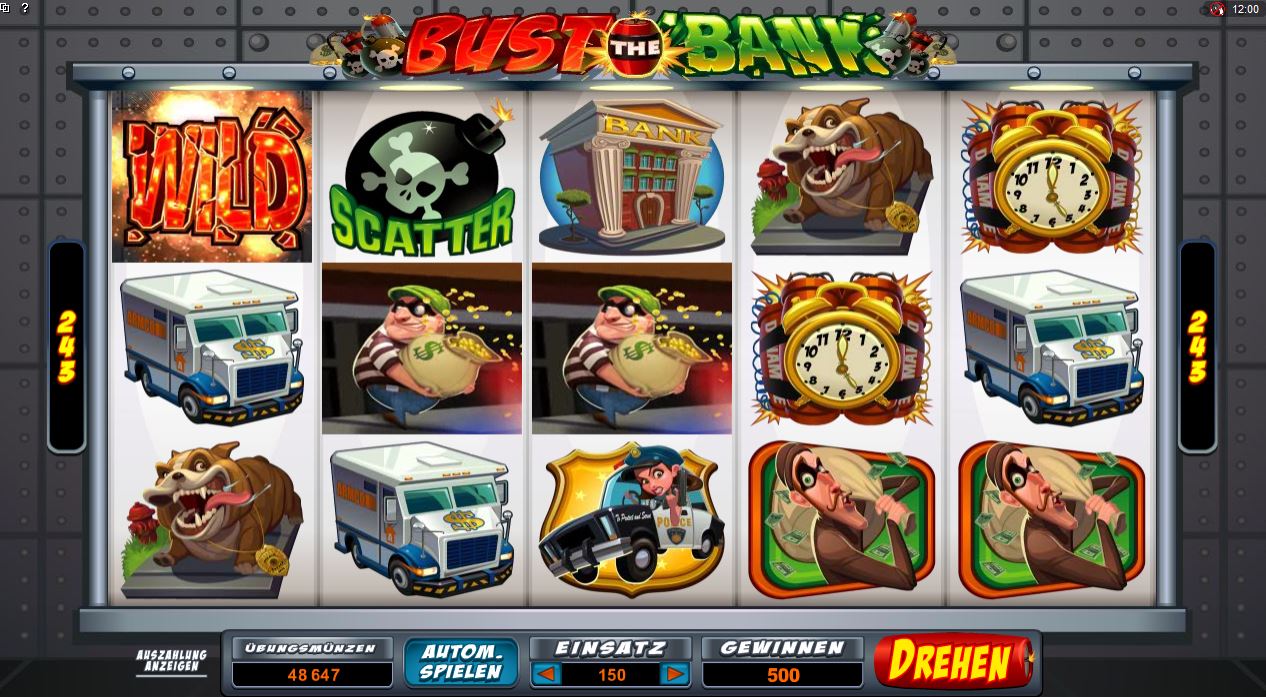 Bust the Bank Spielautomat Bewertung