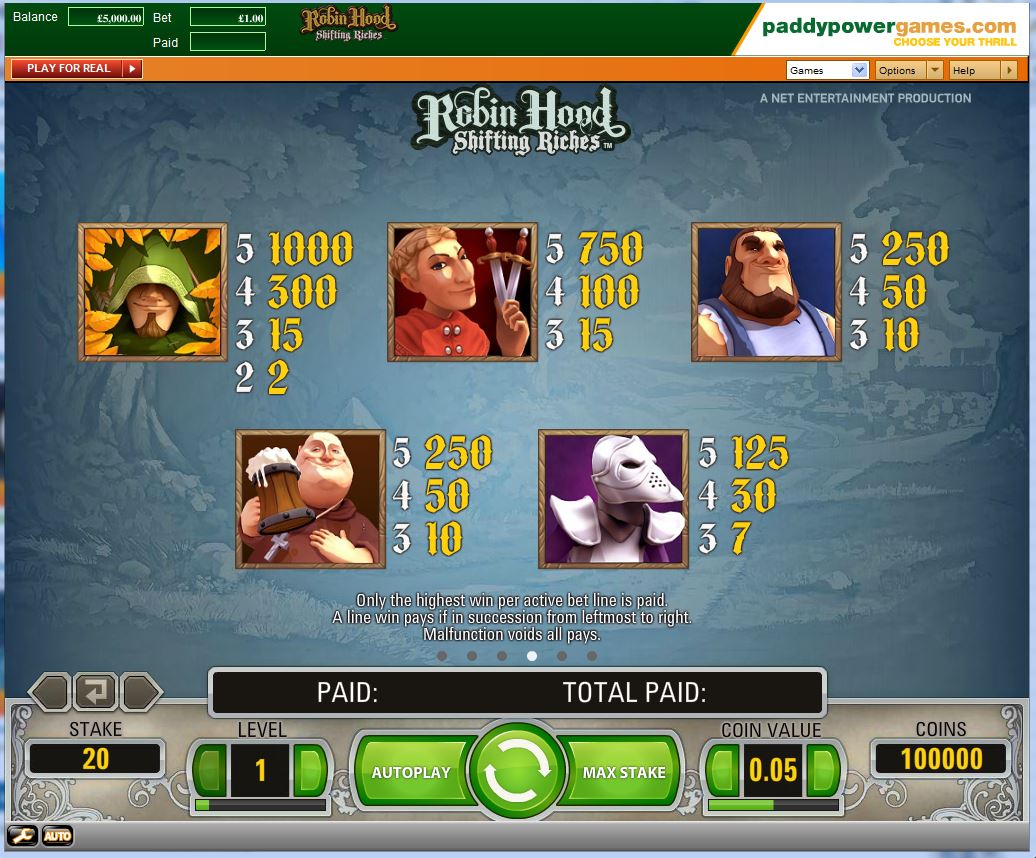 Free robin hood slot game