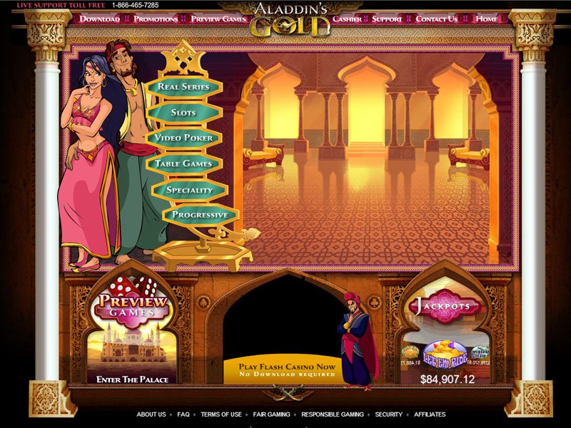 Casino Aladdin s Gold O Ouro Do Aladdin Est A Sua Espera