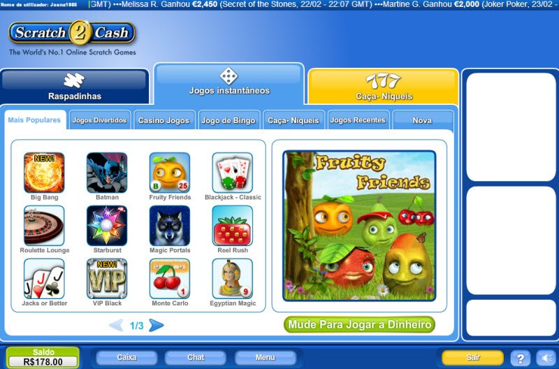 Scratch 2 Cash : Traduction de "giochi gratta e vinci" en français