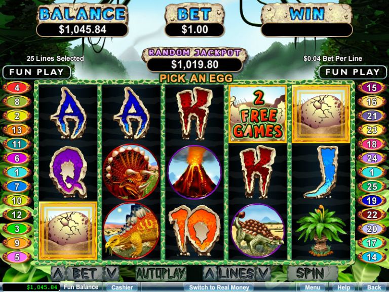 Play T-rex Slot Machine For Some Prehistoric Play Time