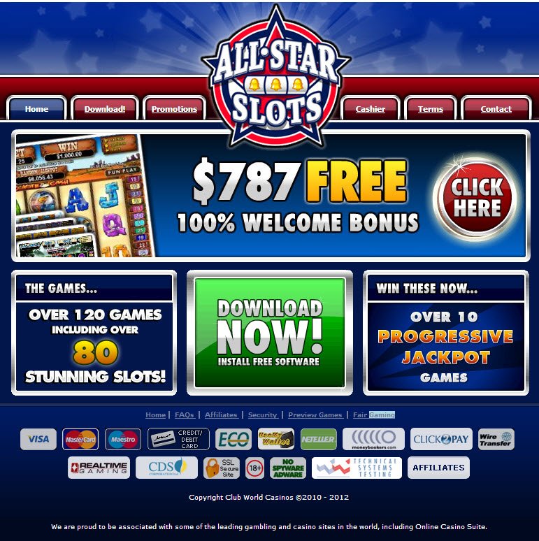 Get A Reel All Star Slots Casino Review By VegasMaster