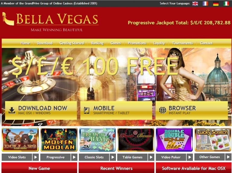 bella vegas online casino